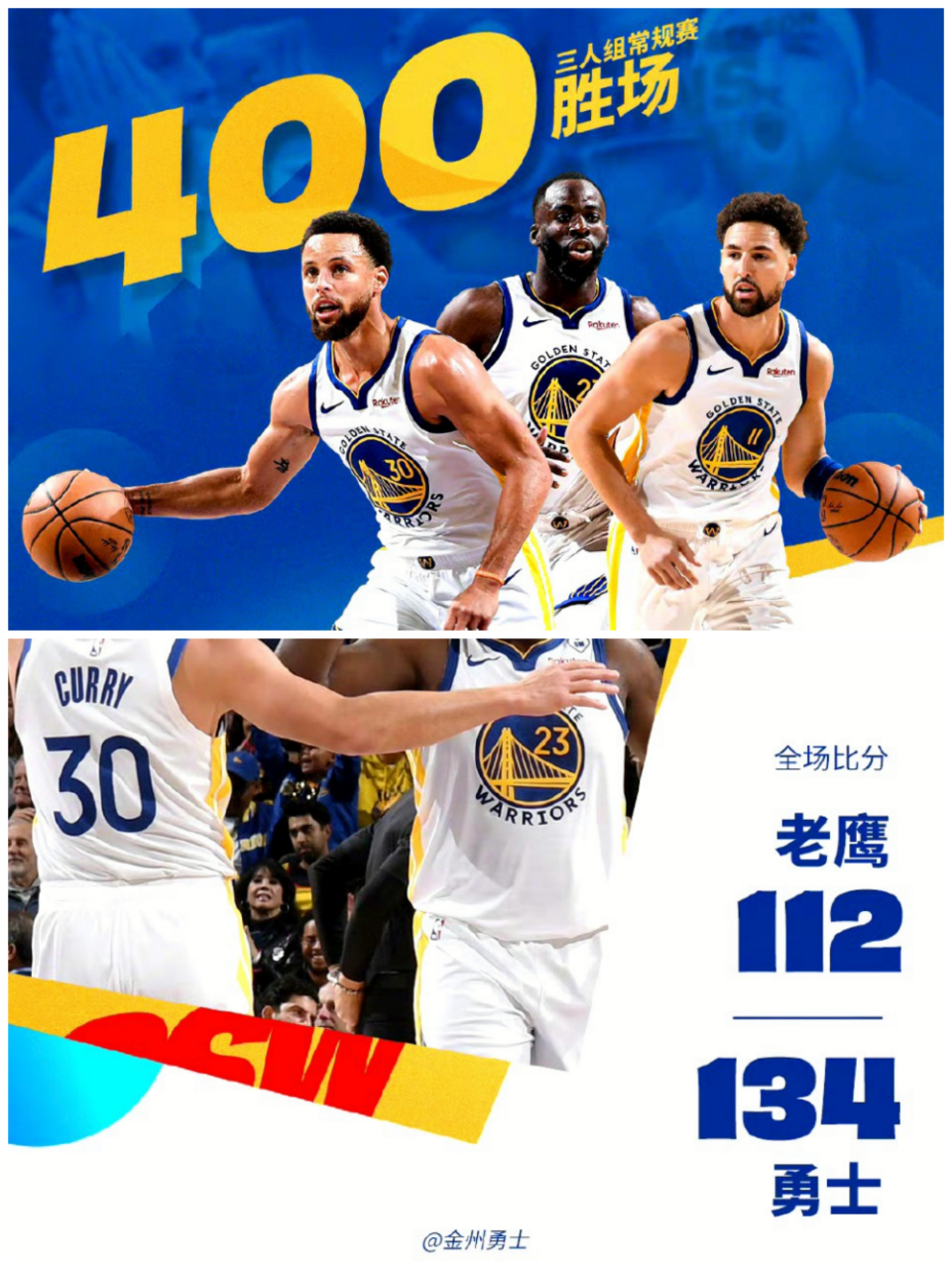 勇士轻取老鹰,库里又砍下分 勇士轻取老鹰,库里又砍下分